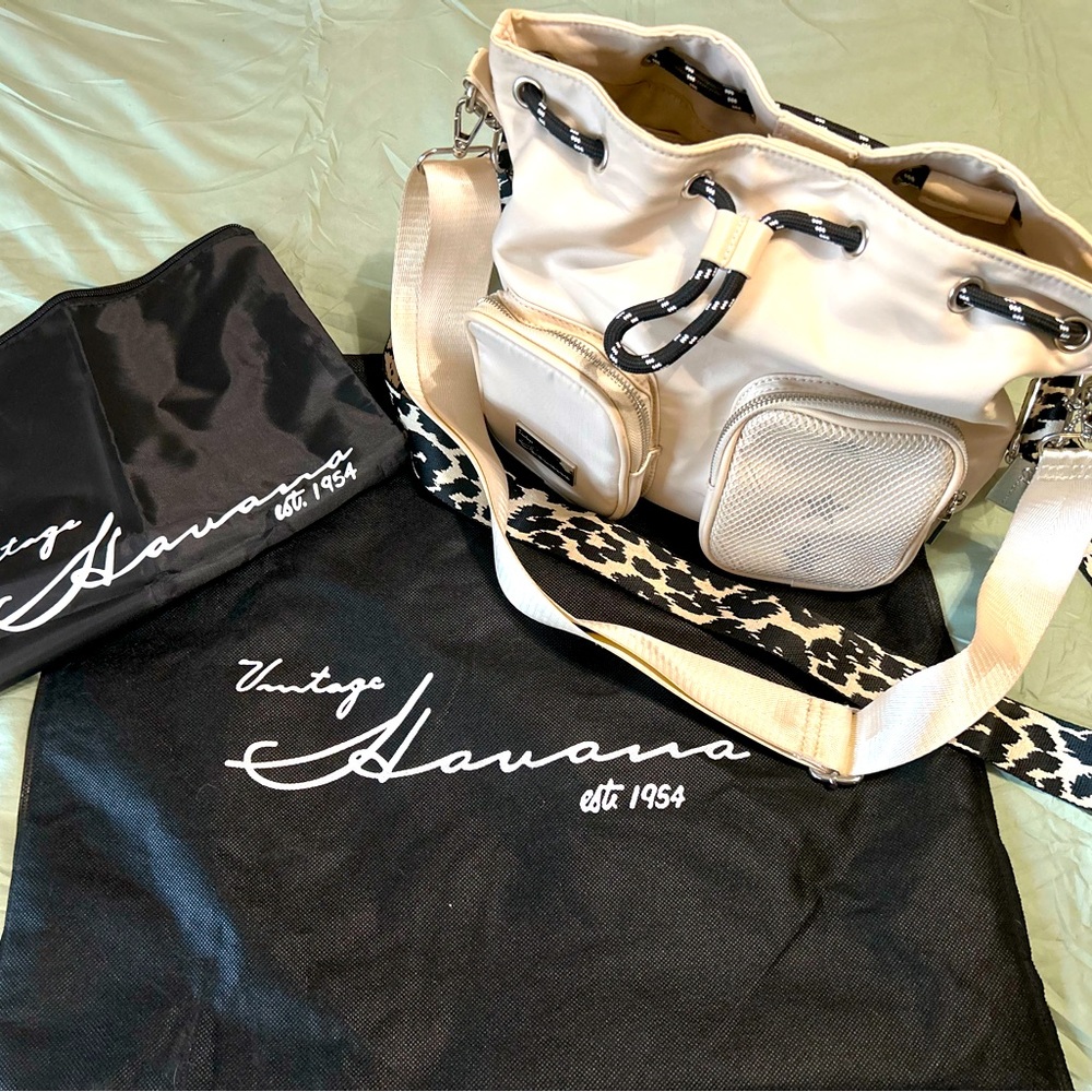 Cream Vintage Havana Bag